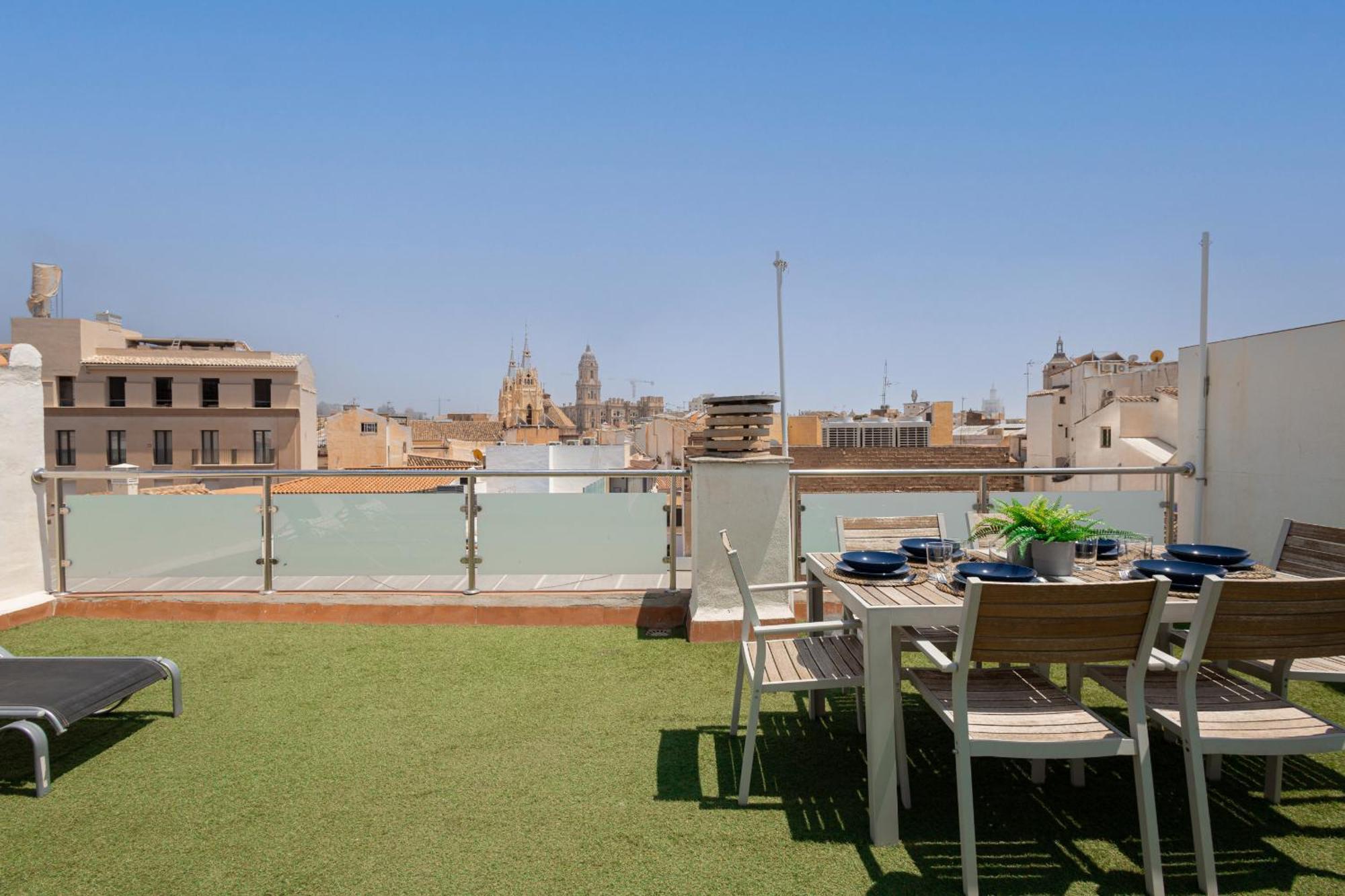 C103 - Sunny Terrace, Old Town Views Málaga Exterior foto