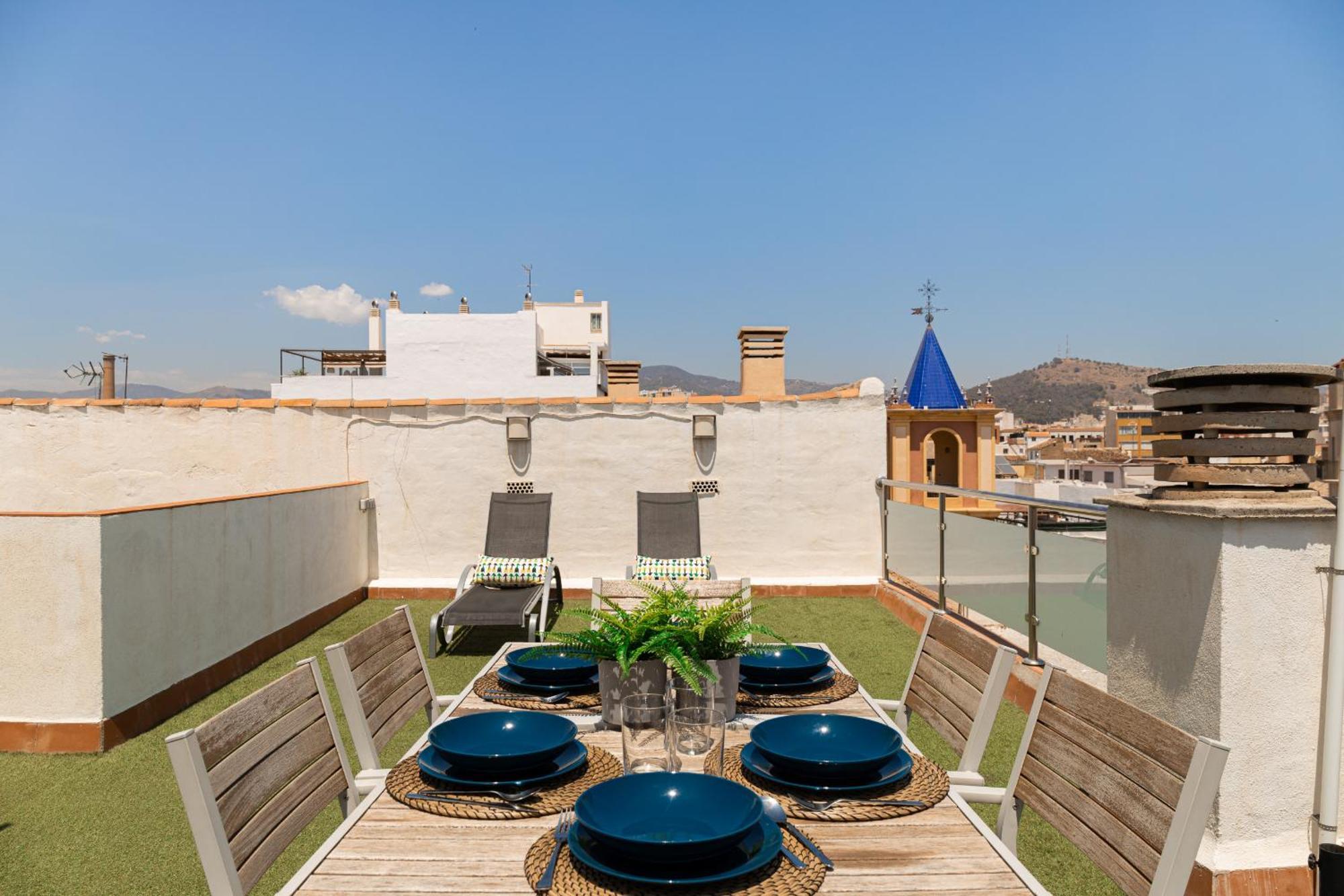 C103 - Sunny Terrace, Old Town Views Málaga Exterior foto